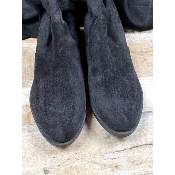 Unisa Maury Women's Over The Knee Boots Black Faux Suede size 8.5W - Picture 4 of 10